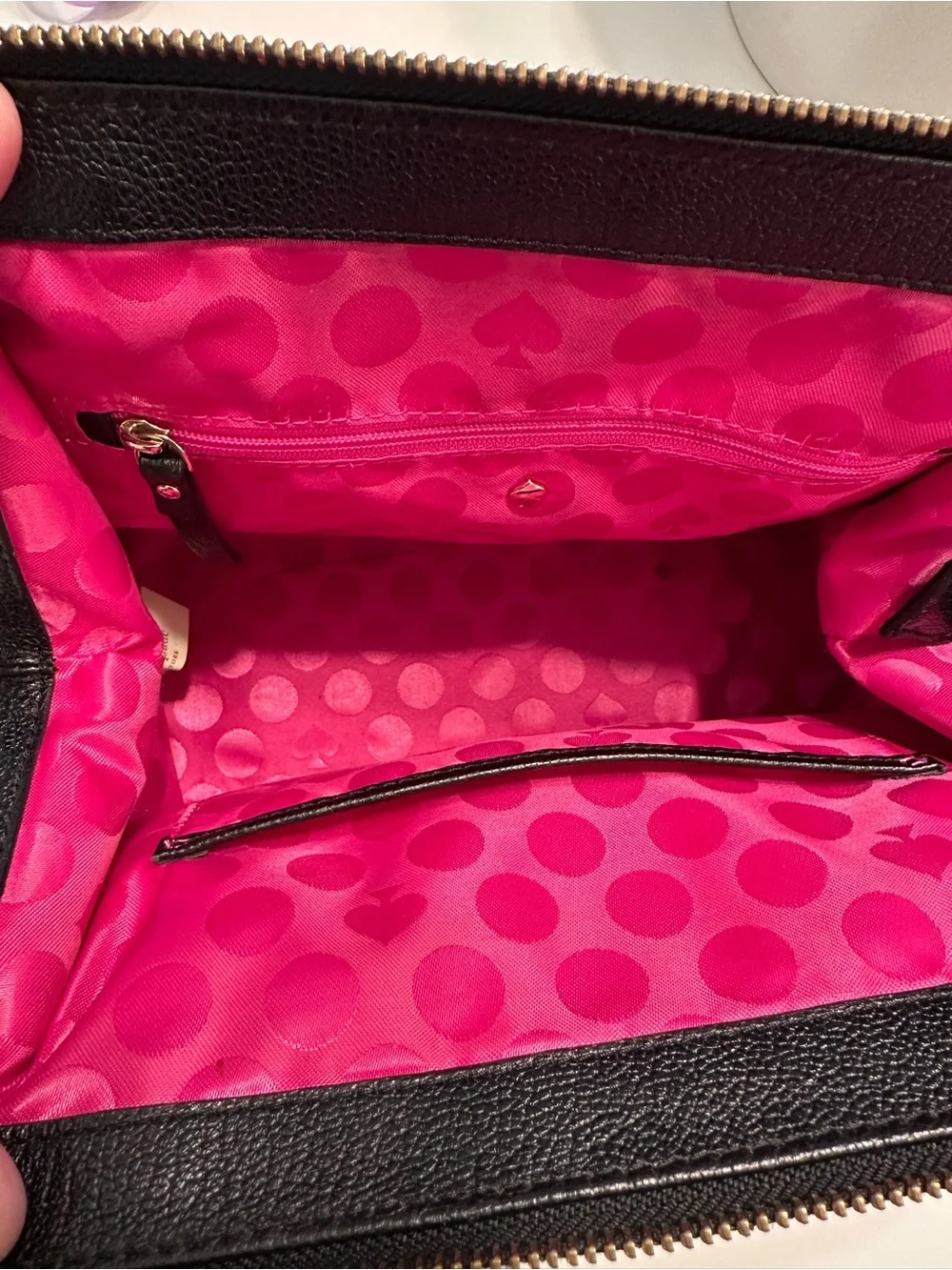 kate spade Black Patent Leather Shoulder Satchel - Picture 4 of 5